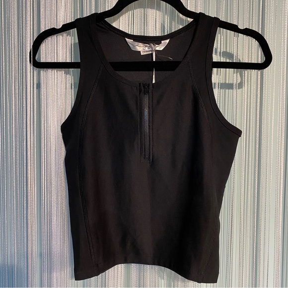 X by Gottex Black Sheer Exercise Top NWT Size Small - Picture 1 of 17